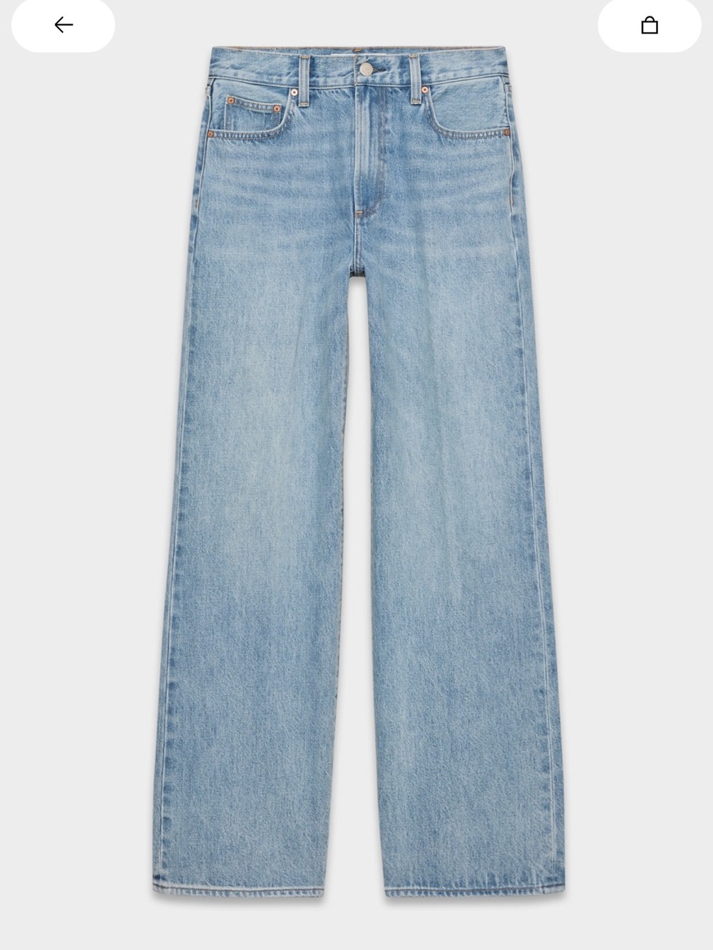 Aritzia Denim Forum The Farrah High Rise Wide Jean